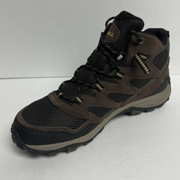 Merrell Mens West Rim Mid Waterproof Boots Espresso Size 11.5 M main image 7